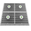 Hayward Square 18'' X 18'' Frame with 4-9x9 Grate Drain Covers