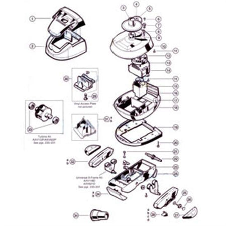 Hayward White Pool Vac Ultra Bumper Assembly - AXV429WHP