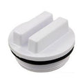 Hayward White Raised Plug 1.5" MPT With O-Ring