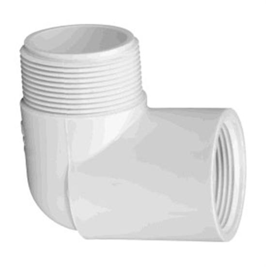 Lasco 0.75" MPT x FPT 90 Degree Elbow Street - Schedule 40