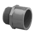 Lasco 2" MPT x SKT Male Adapter CPCV Gray - Schedule 80