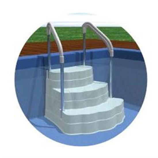 Lumi-O Oasis Step With Stainless Steel Rail