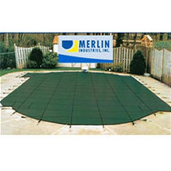 Merlin DuraMesh 16' x 32' Rectangular Safety Cover - Green