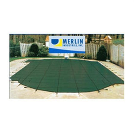 Merlin DuraMesh 18' X 36' Rectangular Safety Cover With 4' x 8' Center Step