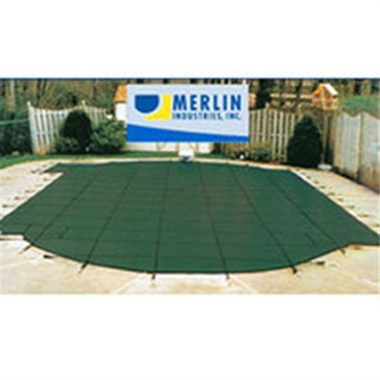 Merlin SmartMesh 20' x 40' Rectangular Safety Cover - Green
