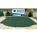 Merlin SmartMesh 20' x 40' Rectangular Safety Cover With 4' x 8' Center Step - Green