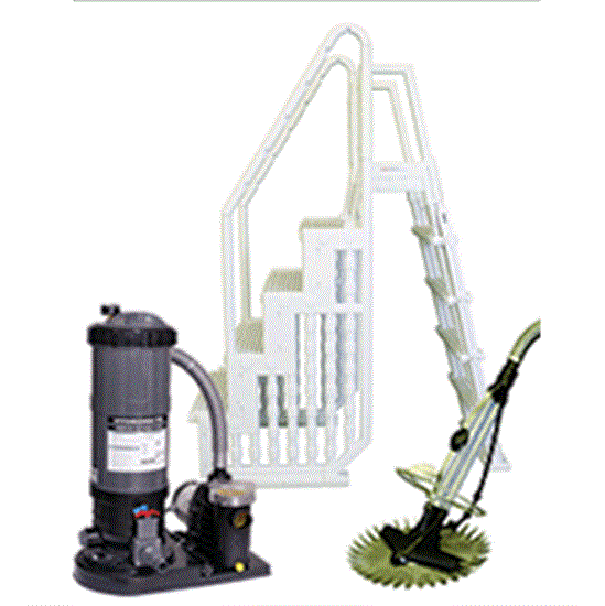 Supreme 20' and 21' Small Cartridge Equipment Package for Above Ground Pools