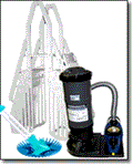 Supreme 24' Round Large Cartridge Equipment Package for Above Ground Pools