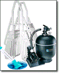 Supreme 27' and 28' Round Large Sand Equipment Package for Above Ground Pools
