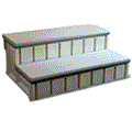 Spa Step with Storage Gray