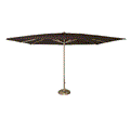 Pacific Easy Glide Umbrella & Base (10x13 Rect.) - Teak