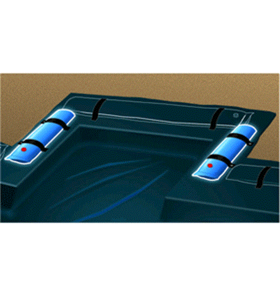 4' Pool Step Water Tubes - 2 Pack