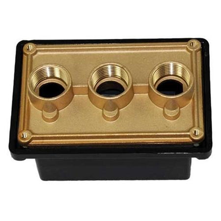 Pentair PacFab Brass Base Junction Box With Polycarbonate Cover - 3.75 Ports