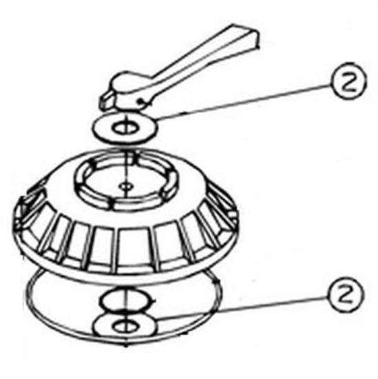 Pentair PacFab Plastic Washer Multiport Backwash Valve With Handle