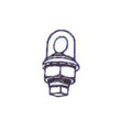 Pentair PacFab Rope Anchor Cup With Stainless Bar - Black