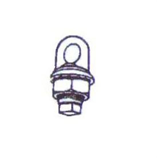 Pentair PacFab Rope Anchor Cup With Stainless Bar - Black