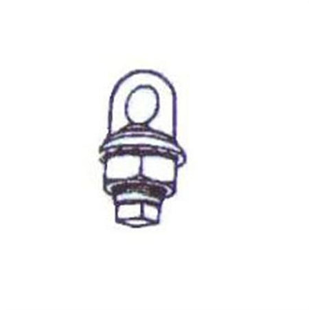 Pentair PacFab Rope Anchor Cup With Stainless Bar - Black