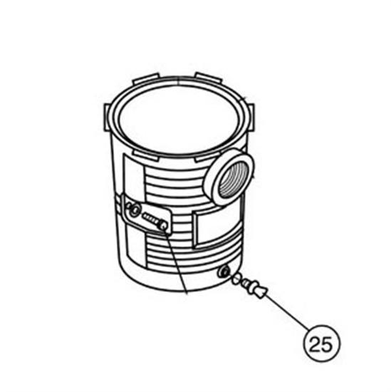 Pentair Plug 1/4" With O-ring - Almond