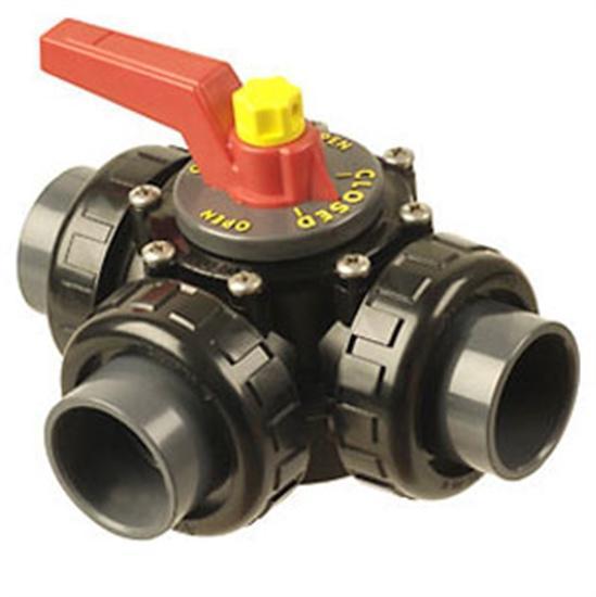 Praher 1.5" FPT X FPT X MPT 3 Port Valve Unionized