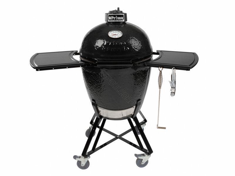 Primo Ceramic Grills and Smokers All-in-One Kamado Grill with Cradle Shelves, Ash Tool and Lift - 773