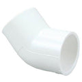 PVC 45 Degree Elbow Slip Fitting 1.5" -25 Pack