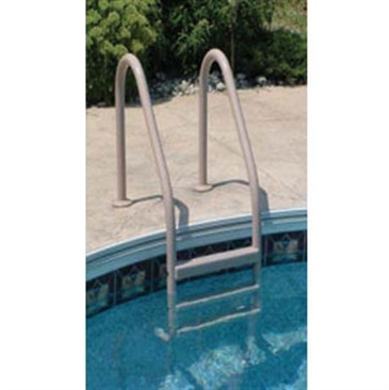 Saftron 3 Step In Ground Polymer Ladder - Gray