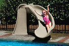 SR Smith Cyclone In Ground Pool Slide Right Turn in Sandstone - 698-209-58123
