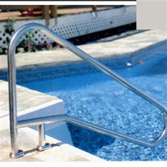 SR Smith DMS-102 Deck Mounted Stair Rail - .049" thick - Silver Gray