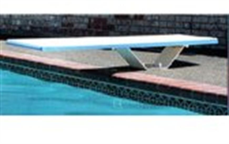 SR Smith Frontier II Jump Stand with 6' Frontier II Board - Pewter Gray with White Springs