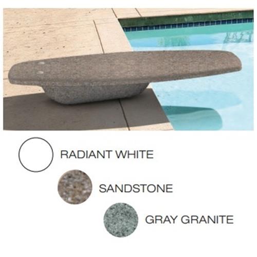 SR Smith Gray Granite HipHop Diving Board with Rock Gray Cantilever Stand - 68-210-41624