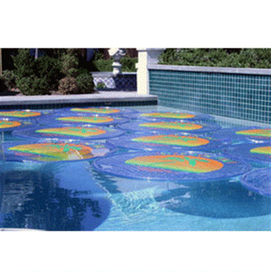 Solar Sun Rings w- Water Anchors for 18' Round A-G Pools - 7 Solar Rin ...