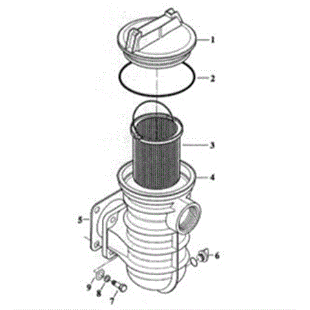 Sta-Rite DuraGlas MaxeGlas 5" Trap Assembly