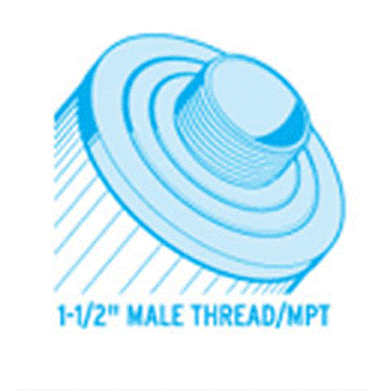 Unicel 50sq ft Coleman Top Load Cartridge, 1-1/2" Male Thread