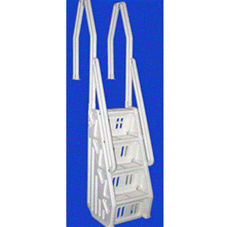 Vinyl Works Above-Ground Pool Entry Step - White