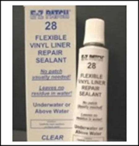 EZ-Patch 28 Clear Vinyl Liner Underwater Repair Sealant